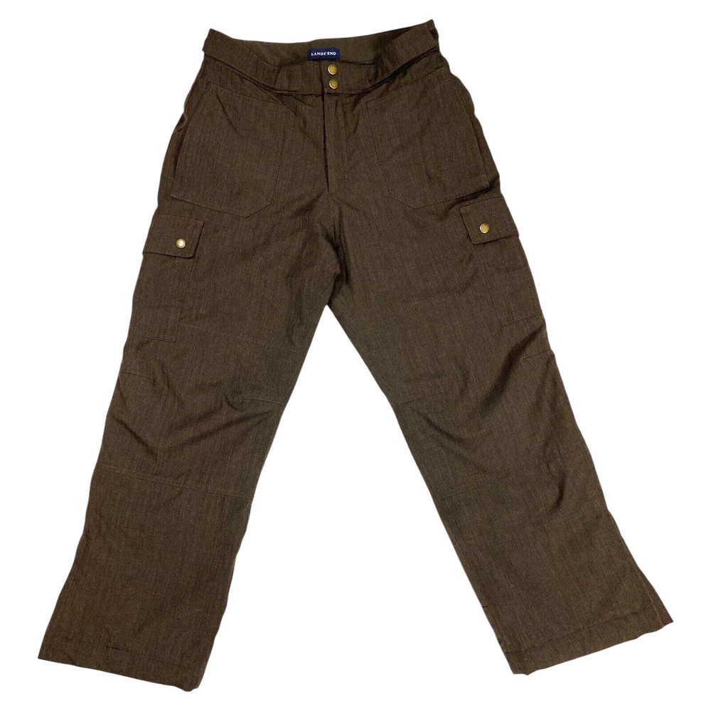 Lands End Unisex Youth Kids Ski Snow Pants Brown Size 20 Winter Insulated